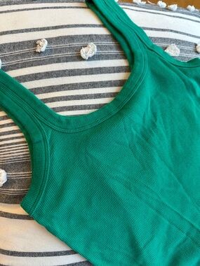 Hollister Emerald Ribbed Tank Top